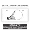 2" X 4" Aluminum License Plate  Thumbnail