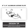 2" X 4" Aluminum License Plate  Thumbnail