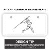 2" X 4" Aluminum License Plate  Thumbnail