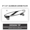 2" X 4" Aluminum License Plate  Thumbnail