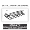 2" X 4" Aluminum License Plate  Thumbnail