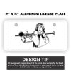 2" X 4" Aluminum License Plate  Thumbnail