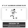 2" X 4" Aluminum License Plate  Thumbnail