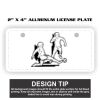 2" X 4" Aluminum License Plate  Thumbnail