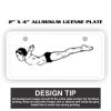 2" X 4" Aluminum License Plate  Thumbnail