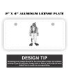 2" X 4" Aluminum License Plate  Thumbnail