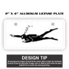 2" X 4" Aluminum License Plate  Thumbnail