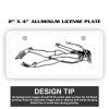 2" X 4" Aluminum License Plate  Thumbnail