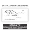 2" X 4" Aluminum License Plate  Thumbnail