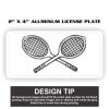 2" X 4" Aluminum License Plate  Thumbnail