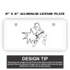2" X 4" Aluminum License Plate  Thumbnail