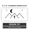 2" X 4" Aluminum License Plate  Thumbnail