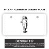 2" X 4" Aluminum License Plate  Thumbnail