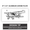 2" X 4" Aluminum License Plate  Thumbnail