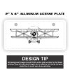 2" X 4" Aluminum License Plate  Thumbnail