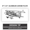 2" X 4" Aluminum License Plate  Thumbnail