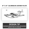 2" X 4" Aluminum License Plate  Thumbnail