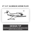 2" X 4" Aluminum License Plate  Thumbnail