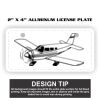 2" X 4" Aluminum License Plate  Thumbnail