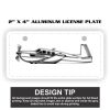 2" X 4" Aluminum License Plate  Thumbnail