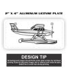 2" X 4" Aluminum License Plate  Thumbnail