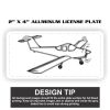 2" X 4" Aluminum License Plate  Thumbnail