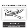 2" X 4" Aluminum License Plate  Thumbnail