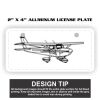 2" X 4" Aluminum License Plate  Thumbnail