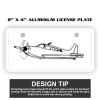 2" X 4" Aluminum License Plate  Thumbnail
