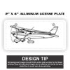 2" X 4" Aluminum License Plate  Thumbnail