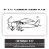 2" X 4" Aluminum License Plate  Thumbnail