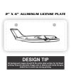 2" X 4" Aluminum License Plate  Thumbnail