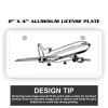 2" X 4" Aluminum License Plate  Thumbnail
