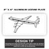 2" X 4" Aluminum License Plate  Thumbnail