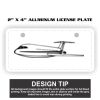 2" X 4" Aluminum License Plate  Thumbnail
