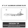 2" X 4" Aluminum License Plate  Thumbnail