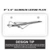 2" X 4" Aluminum License Plate  Thumbnail
