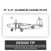 2" X 4" Aluminum License Plate  Thumbnail