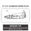 2" X 4" Aluminum License Plate  Thumbnail