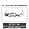 2" X 4" Aluminum License Plate  Thumbnail