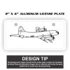 2" X 4" Aluminum License Plate  Thumbnail