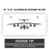 2" X 4" Aluminum License Plate  Thumbnail