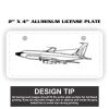 2" X 4" Aluminum License Plate  Thumbnail