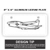 2" X 4" Aluminum License Plate  Thumbnail