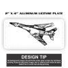 2" X 4" Aluminum License Plate  Thumbnail