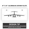 2" X 4" Aluminum License Plate  Thumbnail