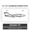 2" X 4" Aluminum License Plate  Thumbnail