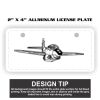 2" X 4" Aluminum License Plate  Thumbnail