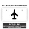 2" X 4" Aluminum License Plate  Thumbnail