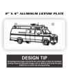 2" X 4" Aluminum License Plate  Thumbnail